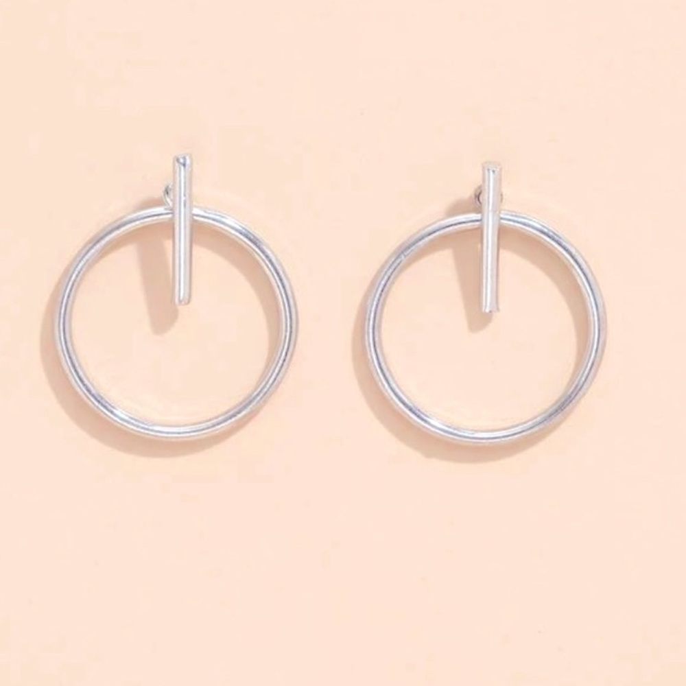 Bar Hoop Earrings